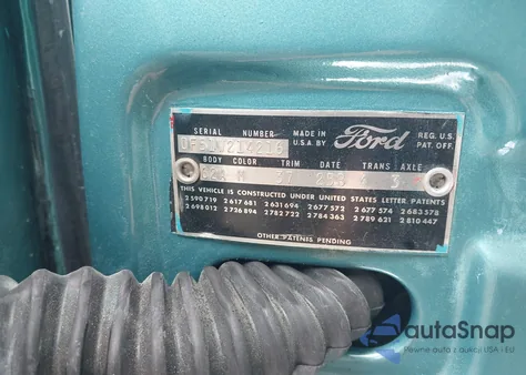 1960 Ford Galaxie from USA, damaged, VIN 0000000F51W214216